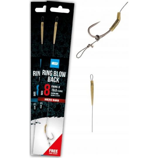 PRZYPON NASH RING BLOW BACK RIG ROZM 6 MICRO BARB