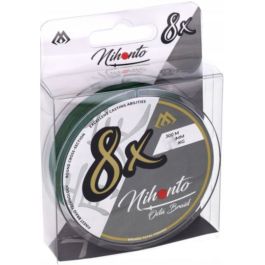 PLECIONKA NIHONTO OCTA BRAID 300m GREEN 0,30mm PLECIONKA NIHONTO OCTA BRAID 300m GREEN 0,30mm