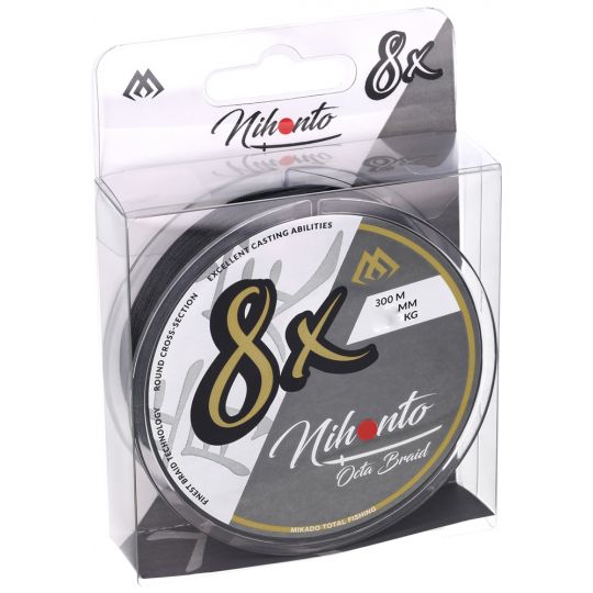 PLECIONKA NIHONTO OCTA BRAID 300m BLACK 0,35mm PLECIONKA NIHONTO OCTA BRAID 300m BLACK 0,35mm