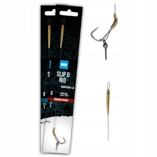 PRZYPON NASH SLIP D RIG ROZMIAR 6 BARBED PRZYPON NASH SLIP D RIG ROZMIAR 6 BARBED