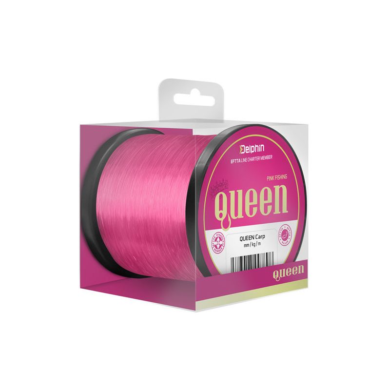 ŻYŁKA DELPHIN QUEEN CARP RÓŻOWA 0,30mm 600m ŻYŁKA DELPHIN QUEEN CARP RÓŻOWA 0,30mm 600m