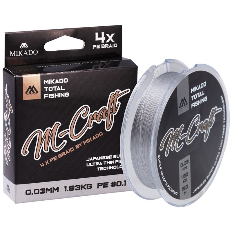PLECIONKA MIKADO M-CRAFT BRAID 0.08mm 150m GRAY 