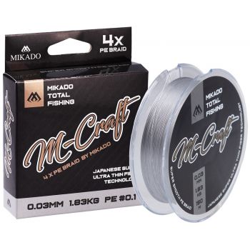 PLECIONKA MIKADO M-CRAFT BRAID 0.06mm 150m GRAY 
