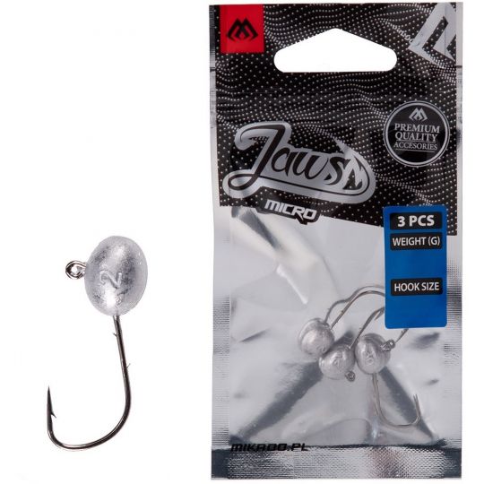 GŁÓWKI JIGOWE MIKADO JAWS MICRO 1g 1 BN 3szt GŁÓWKI JIGOWE MIKADO JAWS MICRO 1g 1 BN 3szt
