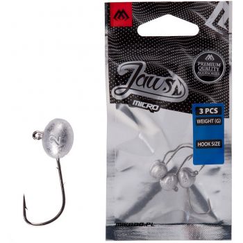 GŁÓWKI JIGOWE MIKADO JAWS MICRO 1g 6 BN 3szt