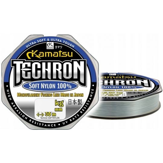 ŻYŁKA KAMATSU TECHRON SOFT NYLON 0,22mm 30m ŻYŁKA KAMATSU TECHRON SOFT NYLON 0,22mm 30m
