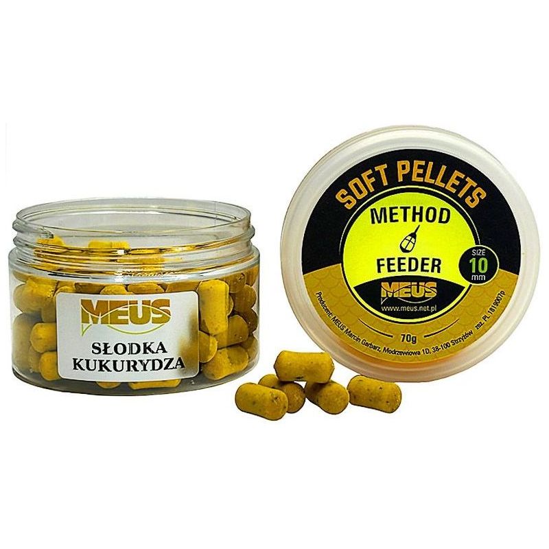 PELLET MEUS SOFT 10mm 70g SŁODKA KUKURYDZA PELLET MEUS SOFT 10mm 70g SŁODKA KUKURYDZA