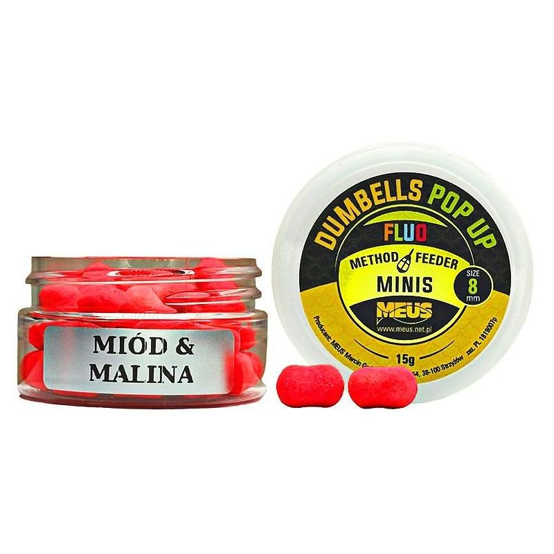 DUMBELLS MEUS FLUO POP UP 8mm MINIS MIÓD MALINA DUMBELLS MEUS FLUO POP UP 8mm MINIS MIÓD MALINA