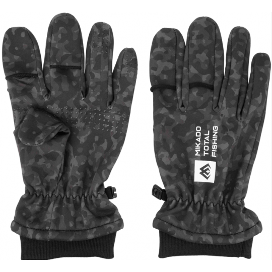 RĘKAWICZKI MIKADO SOFTSHELL BLACK CAMO ROZM XL RĘKAWICZKI MIKADO SOFTSHELL BLACK CAMO ROZM XL