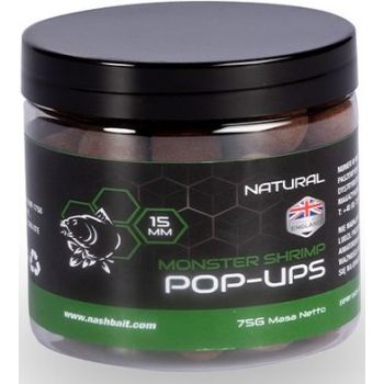 KULKI NASH MONSTER SHRIMP POP UP 15mm 75g NATURAL