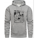 BLUZA MIKADO SICARIO Z KAPTUREM ROZM M SZARA 