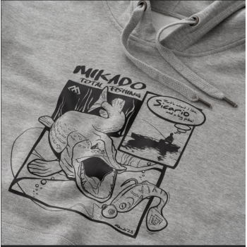 BLUZA MIKADO SICARIO Z KAPTUREM ROZM M SZARA 