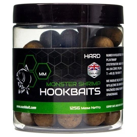 KULKI NASH MONSTER SHRIMP HARD HOOKBAITS 24mm 125g KULKI NASH MONSTER SHRIMP HARD HOOKBAITS 24mm 125g