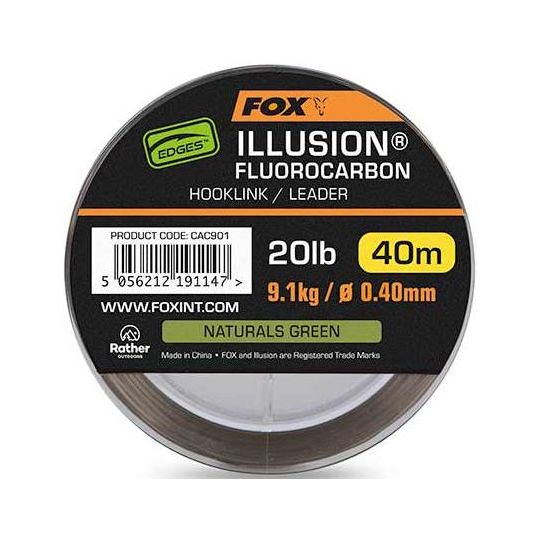 FLUOROCARBON DO  PRZYPONÓW FOX ILLUSION 0,40mm 40m
