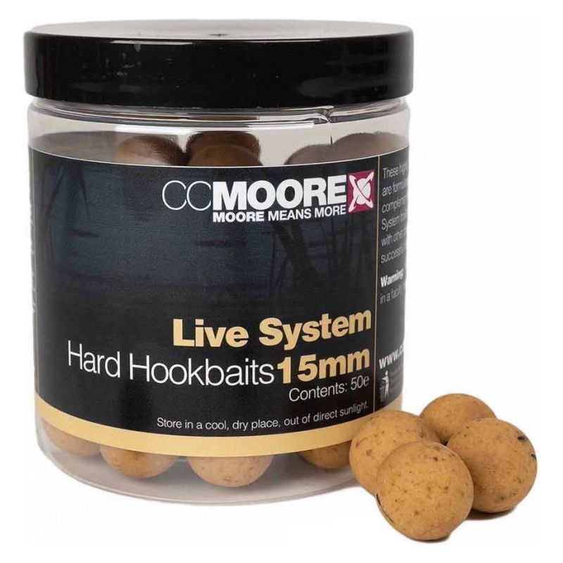 KULKI CC MOORE LIVE SYSTEM HARD HOOKBAITS 15mm KULKI CC MOORE LIVE SYSTEM HARD HOOKBAITS 15mm