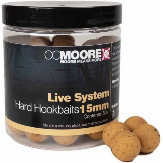 KULKI CC MOORE LIVE SYSTEM HARD HOOKBAITS 15mm KULKI CC MOORE LIVE SYSTEM HARD HOOKBAITS 15mm