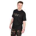 KOSZULKA T-SHIRT FOX BLACK  CAMO LOGO ROZMIAR S