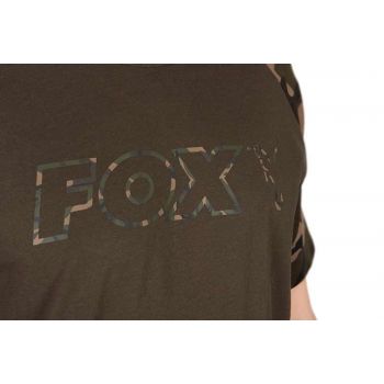 KOSZULKI T-SHIRT FOX OUTLINE KHAKI CAMO ROZMIAR L
