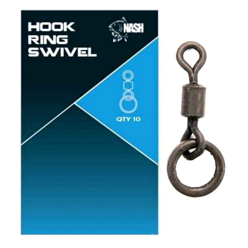 KRĘTLIK NASH HOOK RING SWIVEL 10szt