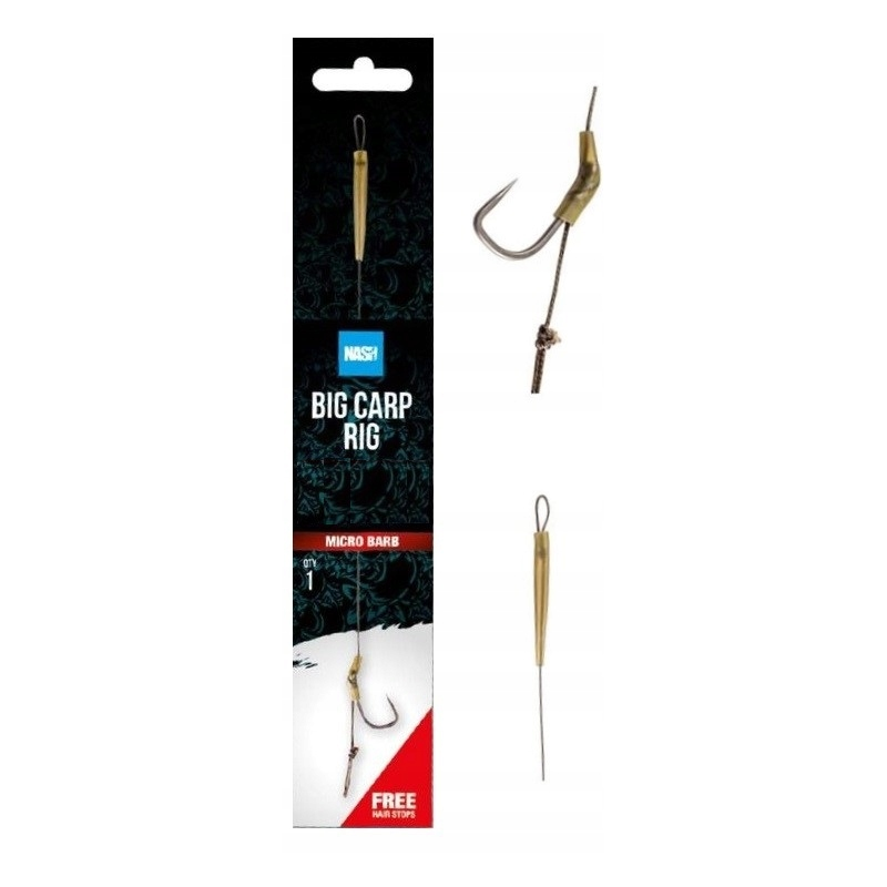 PRZYPON NASH BIG CARP RIG ROZM 4 MICRO BARB PRZYPON NASH BIG CARP RIG ROZM 4 MICRO BARB