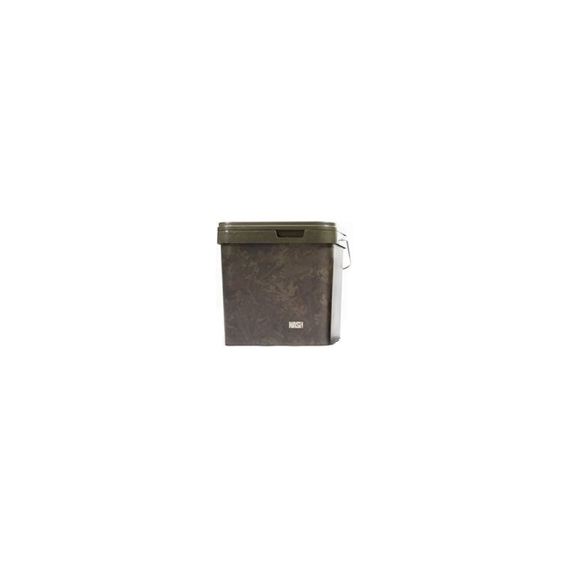 WIADRO NASH RECTANGULAR WĘDKARSKIE 17L CAMO 