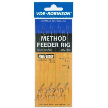 HACZYKI ROBINSON METHOD FEEDER PRZYPON Z GUMKĄ 8