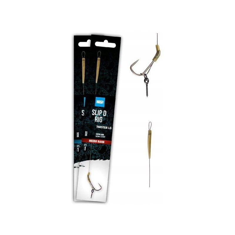 PRZYPON NASH SLIP D RIG ROZMIAR 4 BARBED PRZYPON NASH SLIP D RIG ROZMIAR 4 BARBED