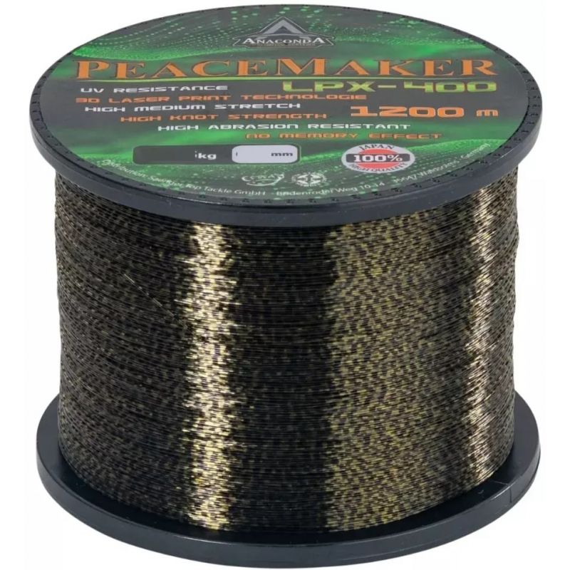 ŻYŁKA ANACONDA PEACEMAKER LPX-400 1200m 0,33mm ŻYŁKA ANACONDA PEACEMAKER LPX-400 1200m 0,33mm