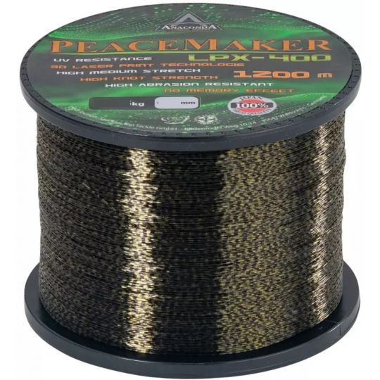 ŻYŁKA ANACONDA PEACEMAKER LPX-400 1200m 0,33mm ŻYŁKA ANACONDA PEACEMAKER LPX-400 1200m 0,33mm