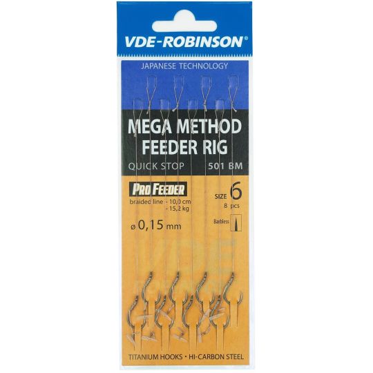 HACZYKI ROBINSON METHOD PRZYPON QUICK STOP MEGA 6