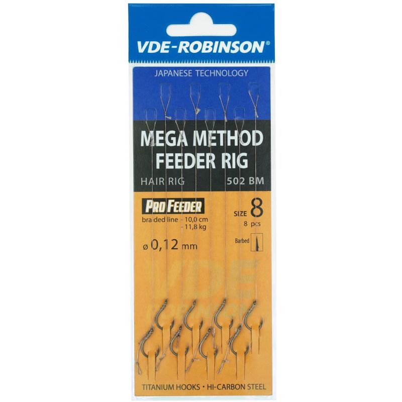 HACZYKI ROBINSON METHOD PRZYPON Z WŁOSEM MEGA 6 HACZYKI ROBINSON METHOD PRZYPON Z WŁOSEM MEGA 6