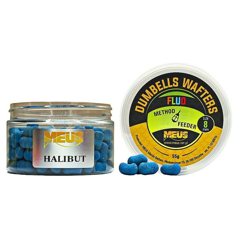 DUMBELLS MEUS WAFTERS FLUO 8mm 55g HALIBUT DUMBELLS MEUS WAFTERS FLUO 8mm 55g HALIBUT