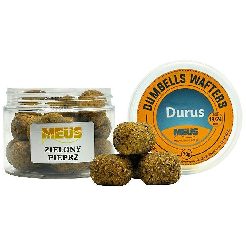 DUMBELLS MEUS WAFTERS DURUS 18/24mm ZIELONY PIEPRZ DUMBELLS MEUS WAFTERS DURUS 18/24mm ZIELONY PIEPRZ
