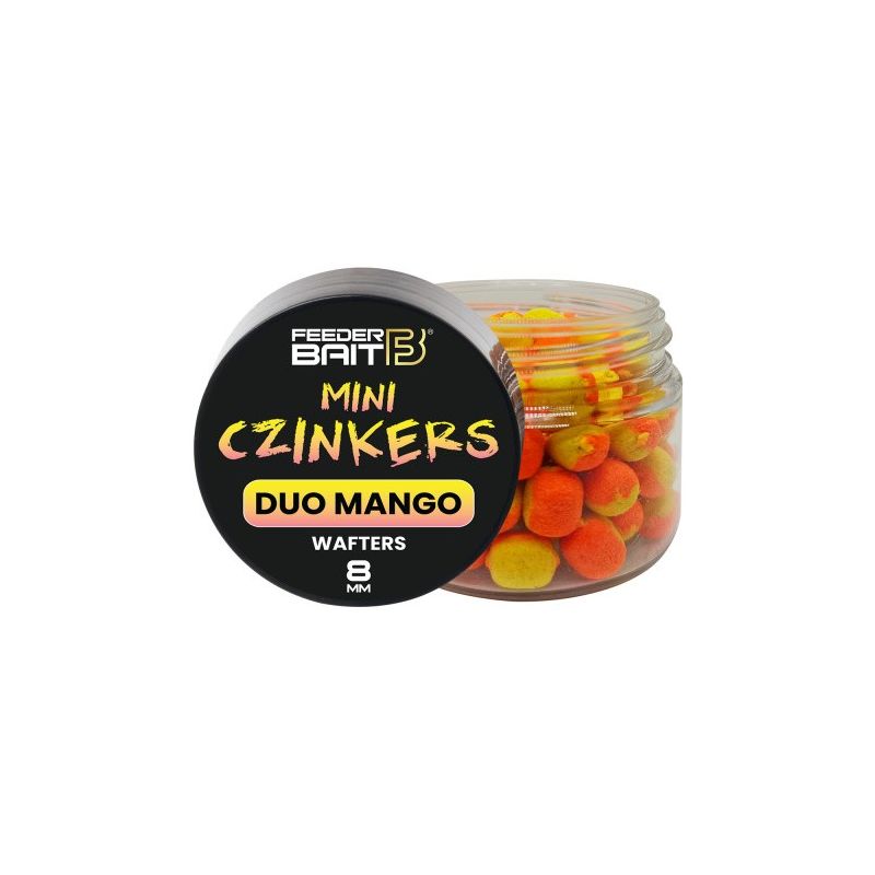 MINI CZINKERS FEEDER BAIT WAFTERS 8mm MANGO DUO MINI CZINKERS FEEDER BAIT WAFTERS 8mm MANGO DUO