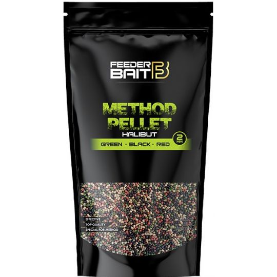 PELLET FEEDER BAIT HALIBUT GREEN BLACK RED 2mm MET PELLET FEEDER BAIT HALIBUT GREEN BLACK RED 2mm MET