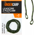 ZESTAW UNDERCARP LEADCORE Z PĘTLAMI ZIELONY 100cm