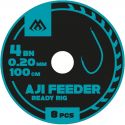 HACZYKI WIĄZANE MIKADO AJI FEEDER 6 0.18 PRZYPONY