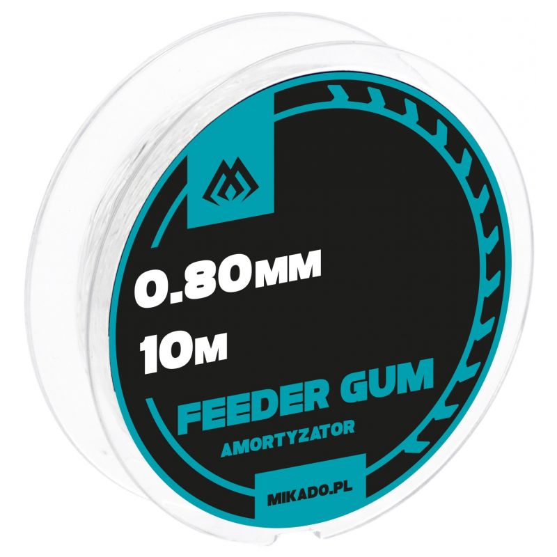 AMORTYZATOR MIKADO FEEDER GUM 0,80mm 10m GUMA AMORTYZATOR MIKADO FEEDER GUM 0,80mm 10m GUMA