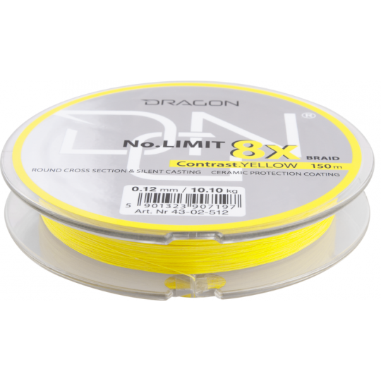 PLECIONKA DRAGON NO LIMIT X8 150m 0,08mm FLUO PLECIONKA DRAGON NO LIMIT X8 150m 0,08mm FLUO