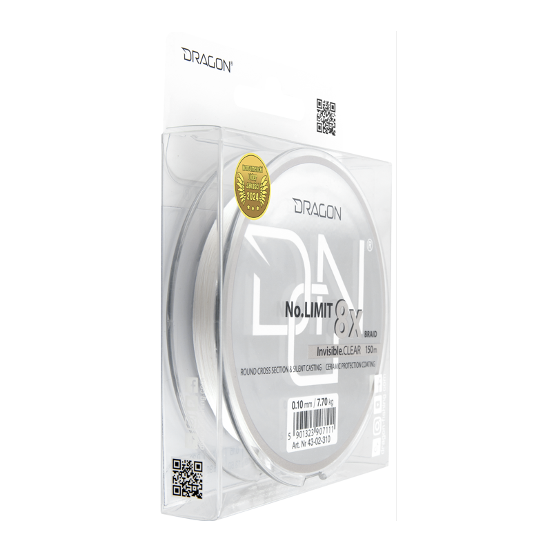 PLECIONKA DRAGON NO LIMIT X8 150m 0,10mm CLEAR PLECIONKA DRAGON NO LIMIT X8 150m 0,10mm CLEAR