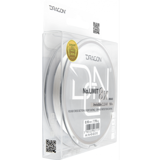 PLECIONKA DRAGON NO LIMIT X8 150m 0,10mm CLEAR PLECIONKA DRAGON NO LIMIT X8 150m 0,10mm CLEAR