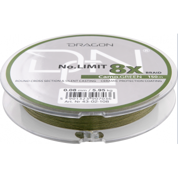 PLECIONKA DRAGON NO LIMIT X8 150m 0,08mm CAMO GREE