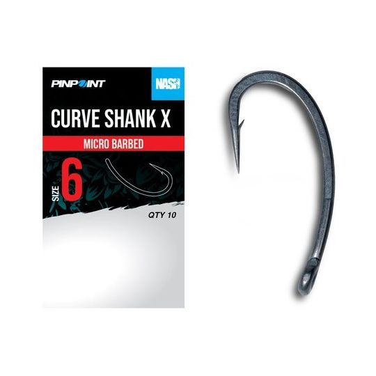HACZYKI NASH CURVE SHANK X SIZE 4 MICRO BARB HACZYKI NASH CURVE SHANK X SIZE 4 MICRO BARB