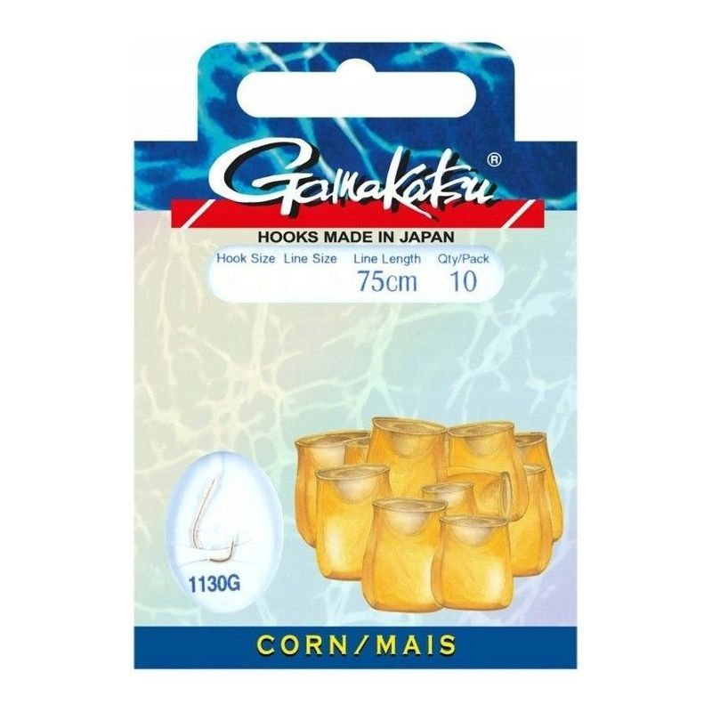 HACZYKI WIĄZANE GAMAKATSU CORN 1130G 10 0.18mm 75 HACZYKI WIĄZANE GAMAKATSU CORN 1130G 10 0.18mm 75