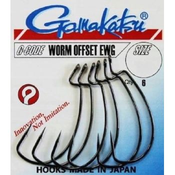 HACZYKI GAMAKATSU WORM OFFSET EWG BLACK 1