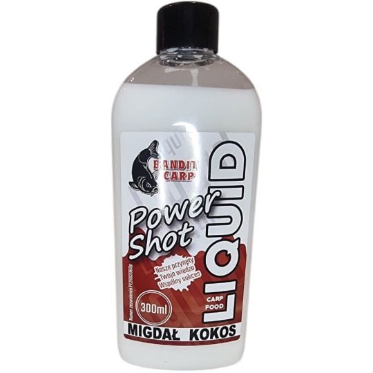 LIQUID BANDIT CARP POWER SHOT 300ml MIGDAŁ KOKOS LIQUID BANDIT CARP POWER SHOT 300ml MIGDAŁ KOKOS