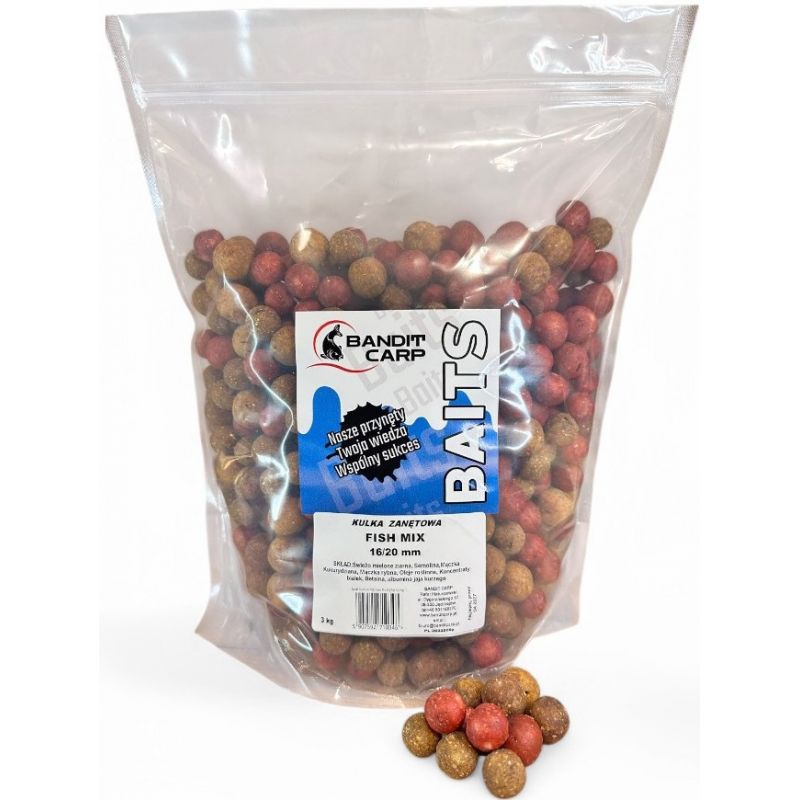 KULKI ZANĘTOWE BANDIT BAITS 16/20mm 3kg FISH MIX 