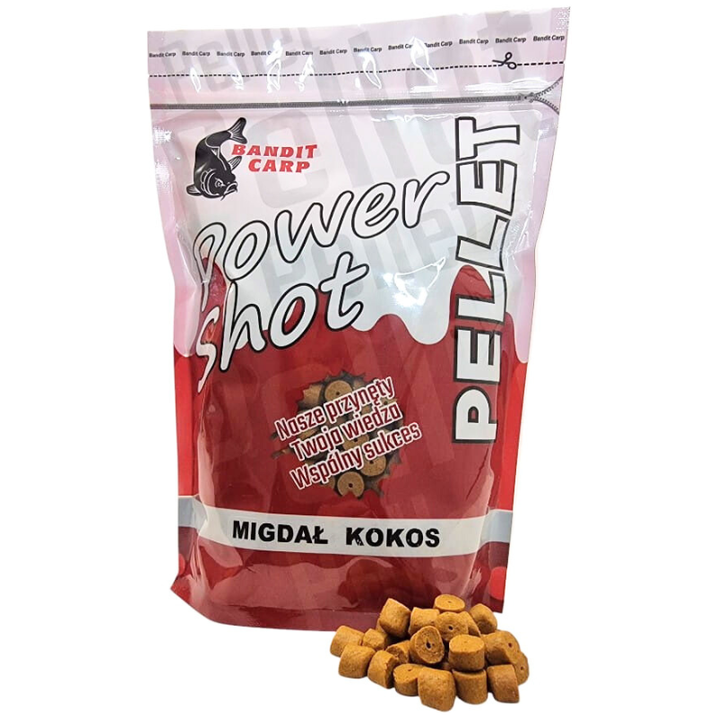 PELLET BANDIT CARP 10mm 1kg MIGDAŁ KOKOS