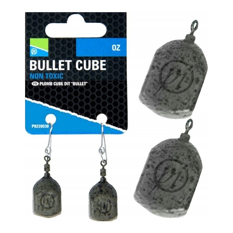 CIĘŻARKI PRESTON BULLET CUBE LEAD 20g 2szt CIĘŻARKI PRESTON BULLET CUBE LEAD 20g 2szt