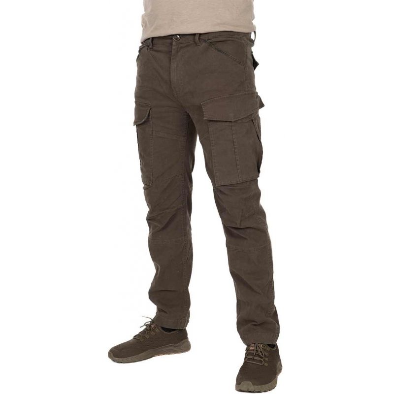 SPODNIE WĘDKARSKIE FOX KHAKI HD COMBAT TROUSER XXL